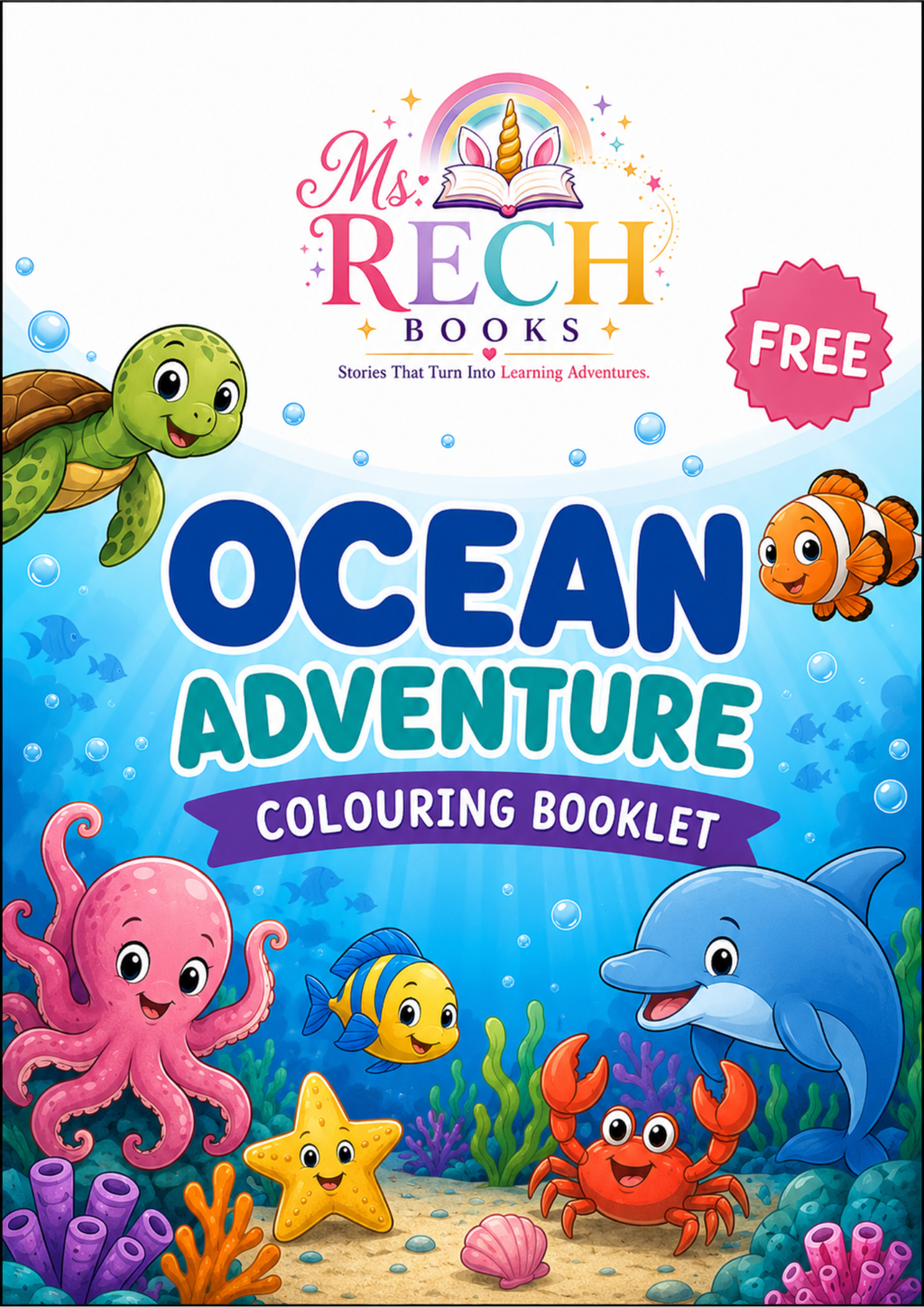FREE Ocean Adventure Colouring Booklet