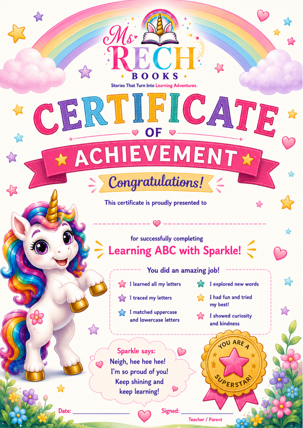 Learning ABCs with SPARKLE