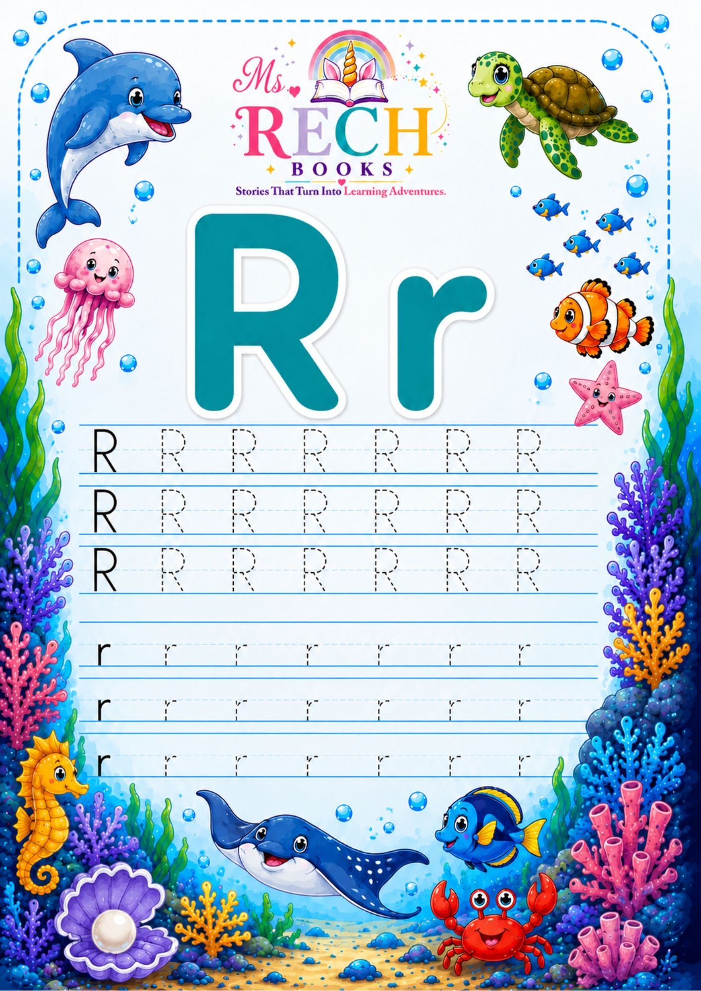 UNDER THE SEA Alphabet Tracing
