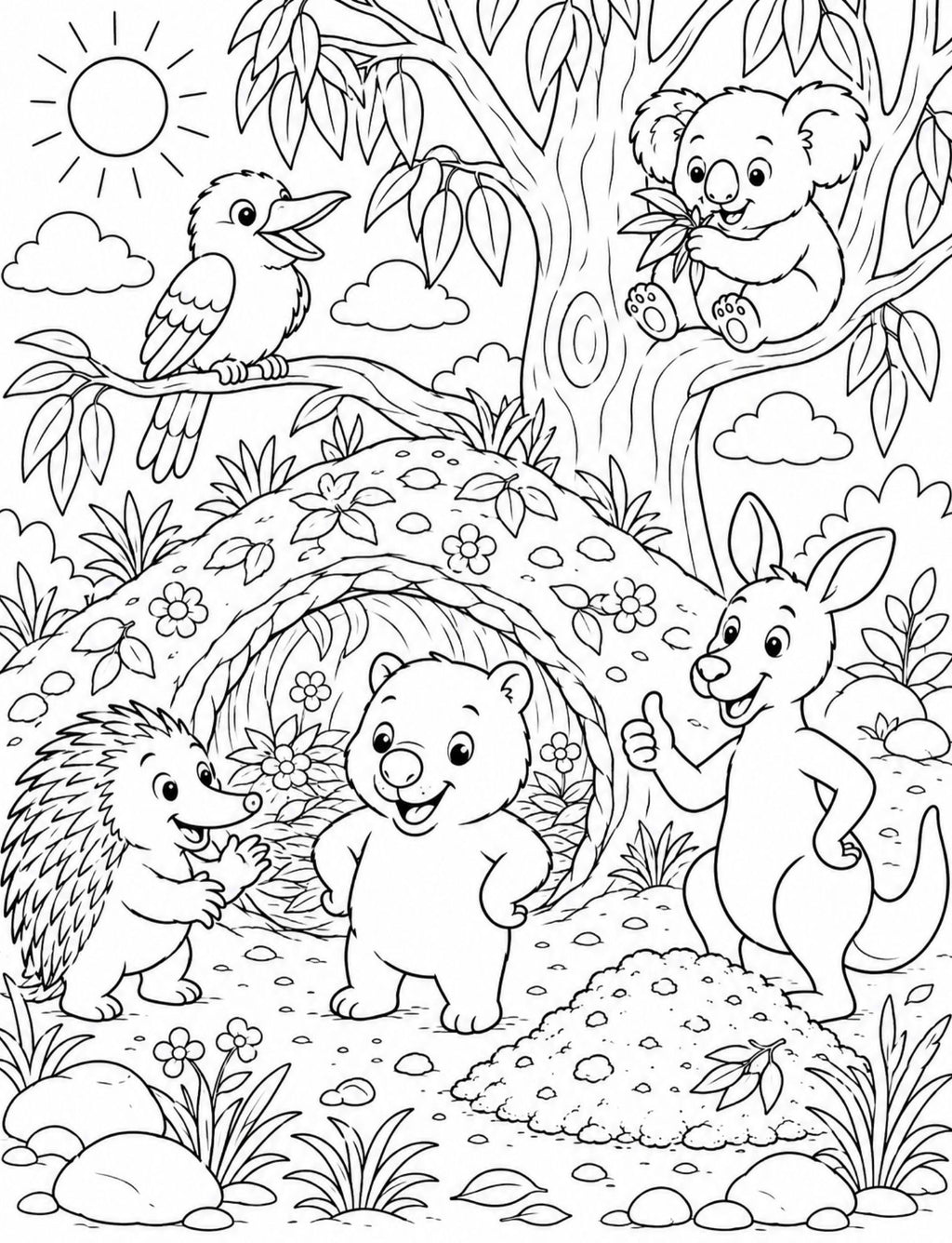 Digby The Wombat Builds a Burrow