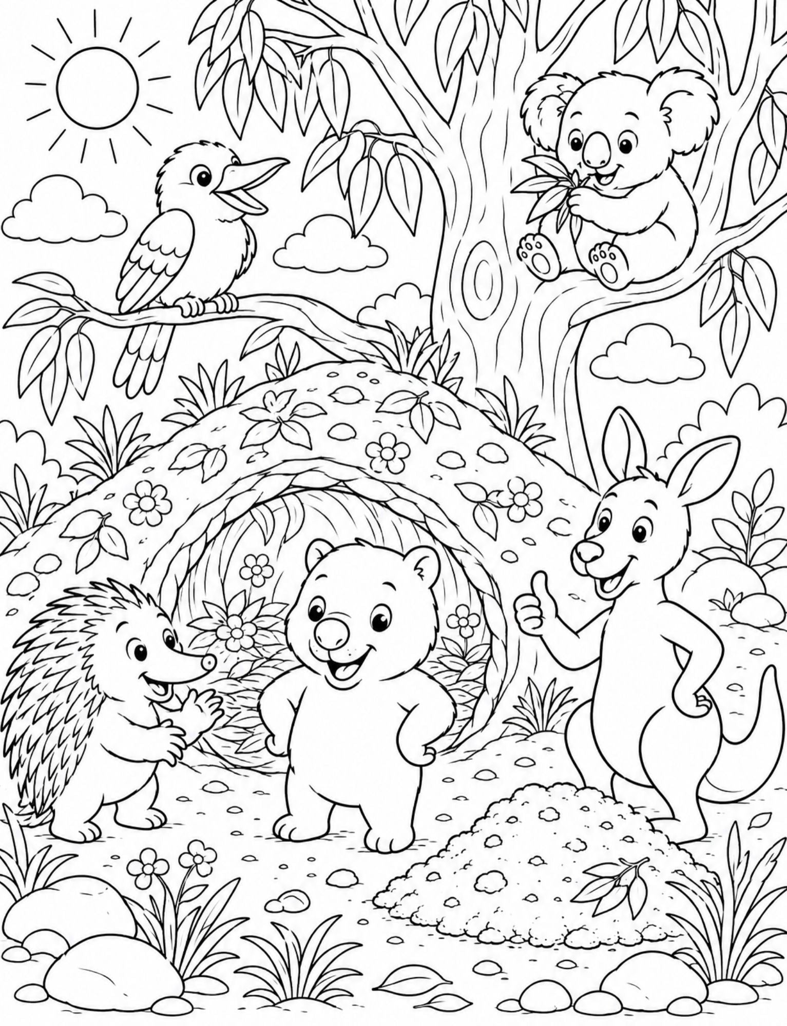 Digby The Wombat Builds a Burrow